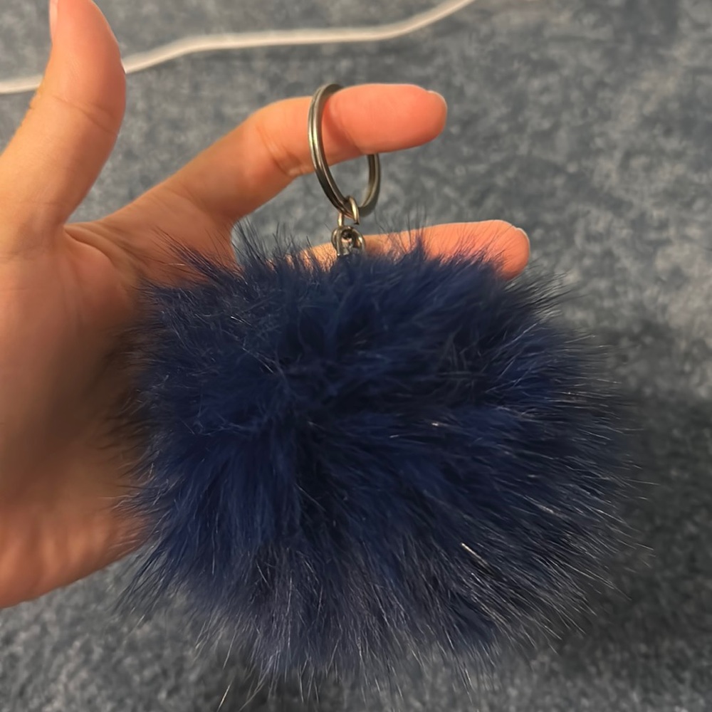 pom-pom keychain